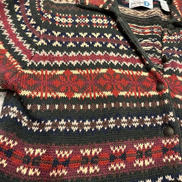 Paul Harris Vintage Christmas Cardigan Sweater Sz S Fair Isle Holiday Nordic - Picture 4 of 6